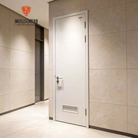 Porte coupe-feu double en acier moderne certifiée Mexin avec structure stable et surface finie pour entrepôt et appartement