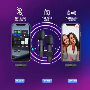 Venta al por mayor <span class=keywords><strong>precio</strong></span> barato K9 portátil Mini Clip en el teléfono MICRÓFONO INALÁMBRICO Lavalier micrófonos de solapa para el teléfono móvil - Product Image 5