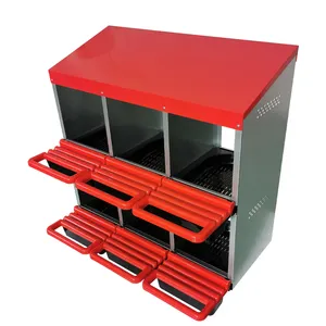 2023 Hot Sale 6 Compartment Double Layer Chicken Nesting Box For Laying Chicken