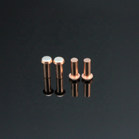 Points de contact et rivets de contact en argent bimétallique/trimétallique AgNi / AgCdO / AgSnO approuvés ISO ROHS pour commutateurs et relais