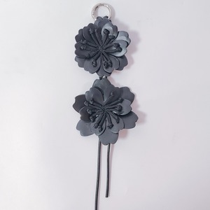 Fashion Design Pu Leather Lavender <b>Keychain</b> Bag Pendant With Round Keyring Key Chains Accessories Bag Charms - Product Image 6