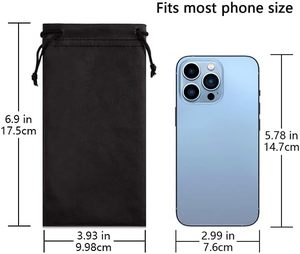 Estuche para Gafas con Logotipo Personalizado, Bolsa de Limpieza de Pantalla de Microfibra - Product Image 6