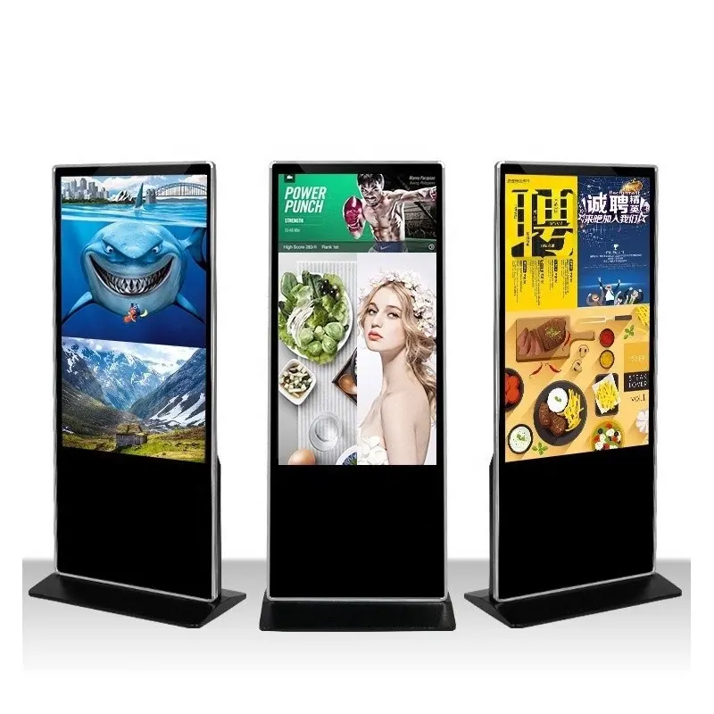 Floor Standing Vertical Interactive Digital Signage Totem LCD TV Touch Screens Kiosk Advertising Display for advertising