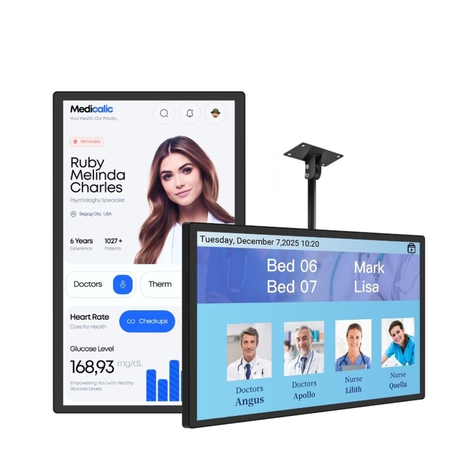 Displays for Digital Signage in Hospitals Medical Display With Adjustable Screen Size for Surgical Procedures