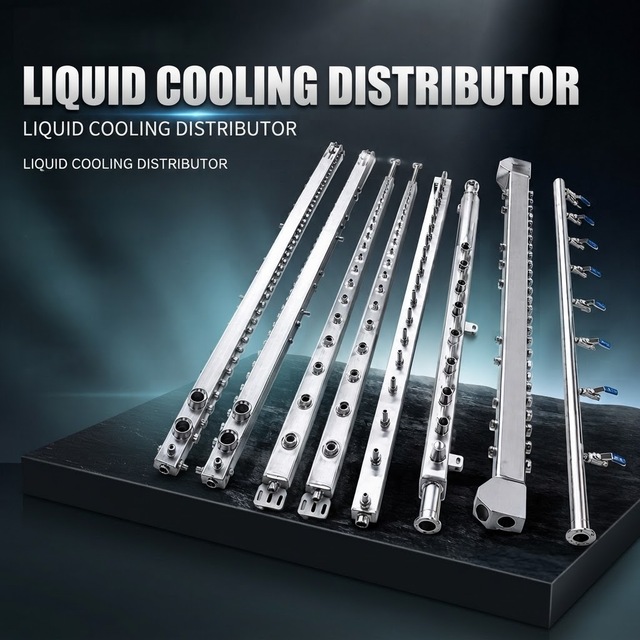 19 Inch TIG Welded Stainless Steel Liquid Cooling Manifold 16 Bar Pressure 0-100 Operating Temp CDU Server Cabinet Data