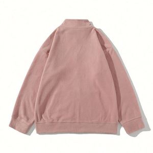 Sudadera con Cierre y Cuello Alto Unisex, Talla Grande, Color Sólido, Venta al Por Mayor y Dropshipping, Modelo H3012 - Product Image 6