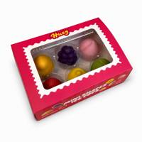 Hicey Nouveau Design Mini Glace aux Fruits en Gros, Mélange Viral de Fruits 3D (Mangue, Pêche, Fraise, Melon)