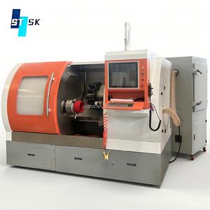Hoge Precisie Stc500mf <span class=keywords><strong>Auto</strong></span> Hydraulische Draaibank <span class=keywords><strong>Cnc</strong></span> Afdichting Maken Machine Schuin Bed Tandwiel Kerncomponenten Voor Afdichting Fabricage - Product Image 1