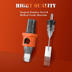 Aiguilles de tatouage INKin 15RM, 16 pièces, cartouches à rebord pour les doigts # 12 Tatouages standard 15 <span class=keywords><strong>Magnum</strong></span> longs et effilés résistants à l'eau - Product Image 4