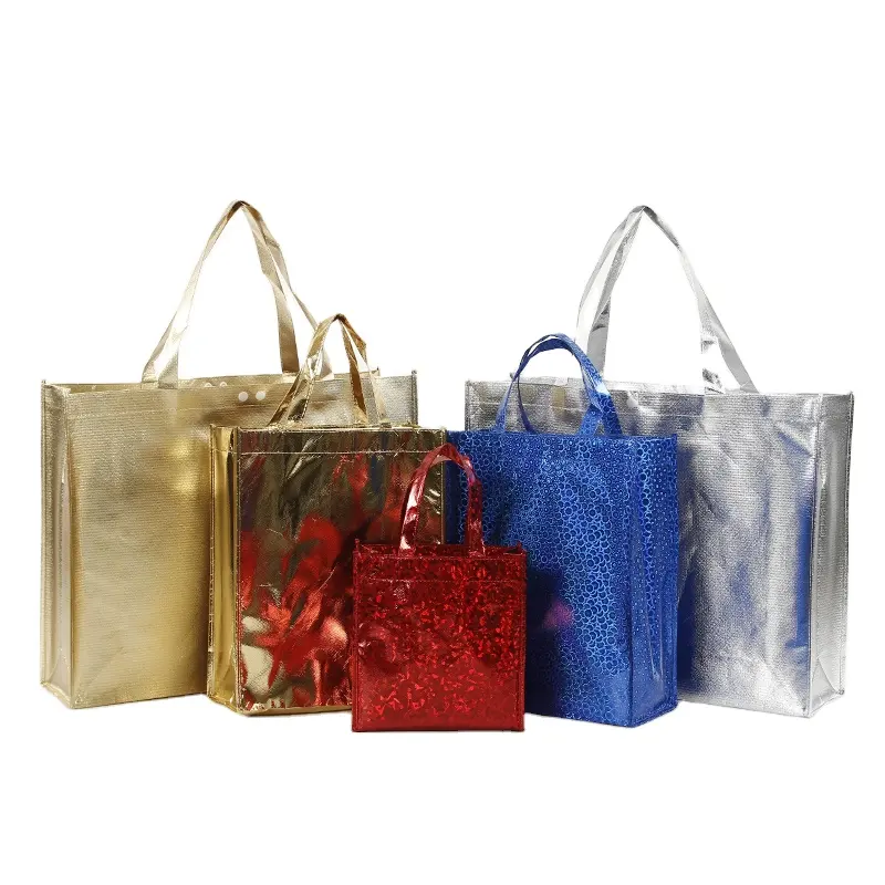 cmyk custom full color offset printing beautiful design glossy or matt laser non woven pp tote shopping bag