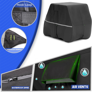 Housse de protection imperméable pour voiturette de golf, anti-poussière, durable, pour Club Car, protection contre la pluie, protection extérieure toutes saisons, housse de rangement pour voiturette de golf - Product Image 5