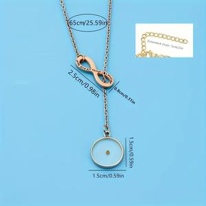Collar con Colgante de Semilla de Mostaza Grabada con Símbolo de Infinito en Acero Inoxidable, <span class=keywords><strong>para</strong></span> <span class=keywords><strong>Mujer</strong></span>, Resistente al Deslustre, Ideal <span class=keywords><strong>para</strong></span> Bautizo - Product Image 4