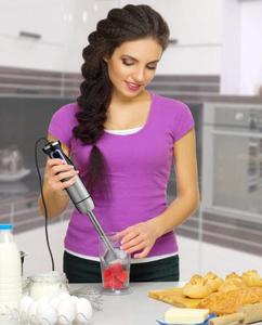 산업 침수 스무디 주스 믹서기 주방 용품 5 in 1 304 크로스 블레이드 휴대용 핸드 스틱 믹서기 1000w - Product Image 4