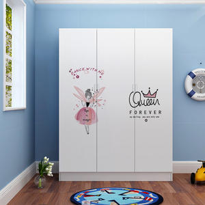 Almirah Acciaio Inox Vestiti Bianco <span class=keywords><strong>Armadio</strong></span> Porta Scorrevole Kleiderschrank 3tur <span class=keywords><strong>Armadio</strong></span> Macchina Fotografica Da Letto 3 Porta 2 Cassetto <span class=keywords><strong>Armadio</strong></span> - Product Image 4