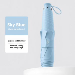 ร่มพับกัน UV ขนาด 25 นิ้ว แบบแมนนวล วัสดุคาร์บอนไฟเบอร์ สำหรับขายส่ง ร่มพกพาขนาดใหญ่พิเศษ น้ำหนักเบา เหมาะสำหรับการเดินทางในช่วงที่ฝนตก - Product Image 1