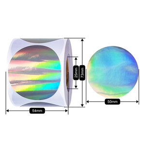 Vòng Tròn Trực Tiếp Nhiệt Có Thể In Biểu Tượng Không Thấ<span class=keywords><strong>m</strong></span> Nước Dán Bền Vinyl Hàng Tồn Kho Vận Chuyển Nhãn Với Vĩnh Viễn Dính - Product Image 5