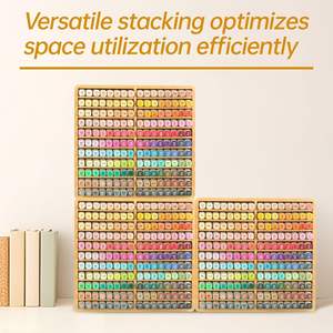 22 отделения «все в одном», органайзер для маркеров, Бамбуковая ручка, держатель для 176 маркеров - Product Image 4