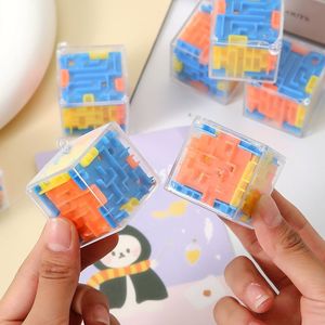 Cubo laberinto 3D de seis caras, rompecabezas de laberinto mágico, juguete de laberinto con bolas rodantes para niños - Product Image 2