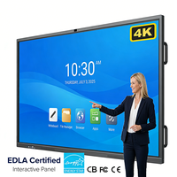 Tableau blanc interactif tout-en-un BlueLight65 75 86 98 110 pouces 4K, tableau numérique intelligent, écran tactile, tableau d'enseignement pour la salle de classe