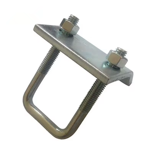 Collier de serrage en U zingué pour poutre, fixation pour canal profilé, collier de serrage en acier avec crochet pour cellule photovoltaïque - Product Image 3