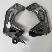 Nouveau repose-pieds arrière en alliage d'aluminium argenté de haute qualité pour Yamaha LYM110 C8 110cc X-1