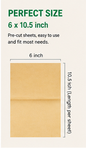 <b>Silicone</b> <b>Baking</b> Paper 200 Sheets Non-Stick Rectangle Cake Tools Mat Oven Safe Waterproof Oilproof Heat Resistant Up To 450F - Product Image 2