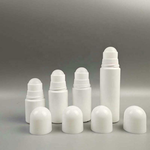 White cylinder roll on With Dome Caps For Personal Care Use - Product Image 5