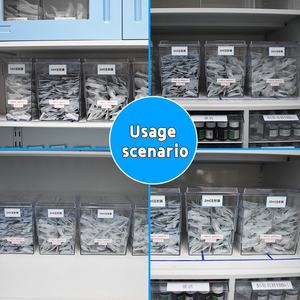 Kotak Penyimpanan Jarum Suntik Plastik Transparan Persegi Panjang Multifungsi dengan Label Kustom untuk Penggunaan Klinik Rumah Sakit - Product Image 5