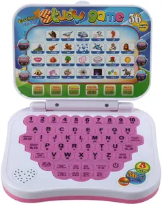 OEM Custom Kids' Early Educational Study Laptop Plastic Language Intelligent Learning Machine with LED Screen for Reading