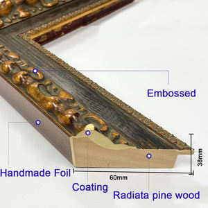 Decoración de pared de madera, molduras de Marco de imagen de estilo europeo <span class=keywords><strong>para</strong></span> Hotel, nuevas tendencias, tamaño A1 A2 A3 - Product Image 3