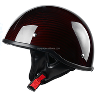 Casque de moto ultra léger de haute qualité, casque demi-coque pour la conduite estivale, casque rétro, casque de moto à visière rabattable