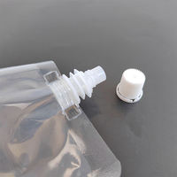 Pochette à bec verseur transparente personnalisée OEM, emballage alimentaire liquide de qualité alimentaire avec bouchon à bec verseur