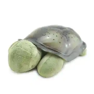 Wholesale Customized Soft Stuffed Green Turtle Starry Sky Projection Lamp Plush Animal Doll Toy