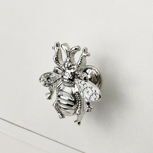 Boutons d'animaux en alliage de zinc solide personnalisés tiroir de meuble en laiton brossé bouton de placard rond de cuisine - Product Image 2