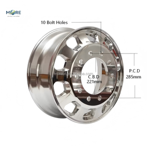 Rueda de Repuesto para Camión Comercial de Aluminio de 22.5x8.25, Estilo Americano, Nueva, Ligera, Certificada por DOT - Product Image 1