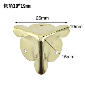 Fengqingxuan <b>Corner</b> <b>Protector</b> 19mm Carbon Steel Antique Style For Wooden Box Decorative Accessories - Product Image 1