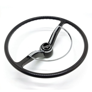 <span class=keywords><strong>Volant</strong></span> de voiture classique vintage chromé personnalisé de 15 pouces à <span class=keywords><strong>2</strong></span> branches pour Volkswagen Beetle 1962-1971, VW Bug 62-71, Karmann Ghia, Type 3 - Product Image 3