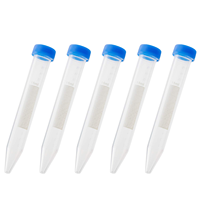 Tube à centrifuger jetable de 15ml avec capuchon bleu Matériau PP Support OEM personnalisable Échelle imprimée