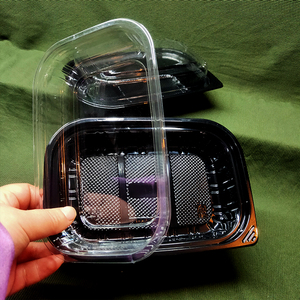 Barquette alimentaire CPET de 410 ml pour repas pré-cuits à emporter, emballage alimentaire pratique pour salades - Product Image 2