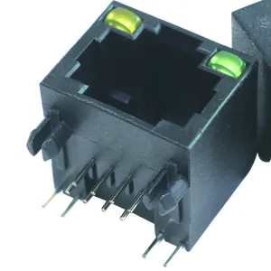 RJ45 8P8C All Plastic with light Factory supply RJ45 connector female connector, rj45 connector