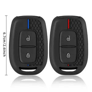 Coque de clé de voiture en silicone à 2 boutons pour <span class=keywords><strong>Renault</strong></span> Kwid Traffic Symbol Dacia Sandero Logan Duster 2016 <span class=keywords><strong>2017</strong></span> 2018 - Product Image 6