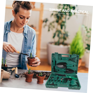 Ensemble d'outils de jardin ergonomiques en 10 pièces, tête en acier A3, outils et accessoires de jardinage en PP <span class=keywords><strong>pour</strong></span> le jardinage à domicile - Product Image 5