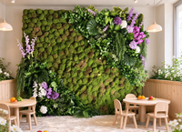 Panneaux muraux artificiels Bagang, nouveau design personnalisé, style jungle, plantes verticales, mur végétal, herbe verte pour la maison