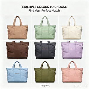 Sac fourre-tout extensible pour ordinateur <span class=keywords><strong>portable</strong></span> OEM/ODM pour femmes, compatible avec les ordinateurs portables de 15 pouces, 28L, plusieurs options de couleurs, MOQ 200 pièces, logo brodé personnalisé - Product Image 4