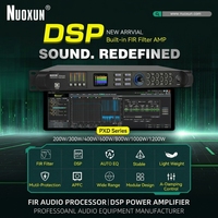 Amplificateur de puissance sonore professionnel Nuoxun PX64R 4 canaux 600W/par canal 4 ohms avec DSP intégré, audio haute résolution, boîtier métallique