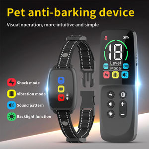 Nuevo eléctrico IP67 impermeable perro ladridos Collar recarga remoto 800m perro Shockers con 8 niveles vibratorio Anti ladridos Collar - Product Image 4