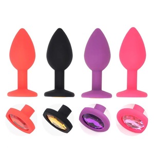 ปลั๊กทวารหนักซิลิโคนสีดำสีแดงสีชมพูสีม่วงกันน้ำของเล่นกระตุ้นสำหรับผู้ใหญ่สำหรับผู้ชายและผู้หญิง - Product Image 3