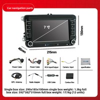 Radio de Coche Android Octa de 7 Pulgadas con Carplay, GPS, DSP, Autoradio Compatible con Volkswagen VW CC Passat B7 Polo Golf 5 6 Jetta Mk5 Mk6
