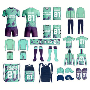 طقم ملابس كرة قدم مخصص حسب الطلب، قميص رياضي وشورت فارغ، زي كرة قدم موحد، ملابس كرة قدم مخصصة، أطقم كرة قدم مخصصة، ملابس كرة قدم - Product Image 1