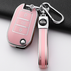 Housse de protection pour <span class=keywords><strong>clé</strong></span> de voiture en TPU à 3 boutons pour <span class=keywords><strong>Peugeot</strong></span> <span class=keywords><strong>208</strong></span> 308 T9 508 2008 pour Citroën C4 pour Opel Corsa Crossland X - Product Image 4